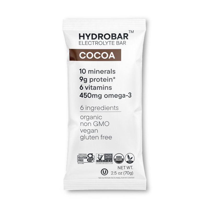 Hydrobar plant-based electrolyte bars
